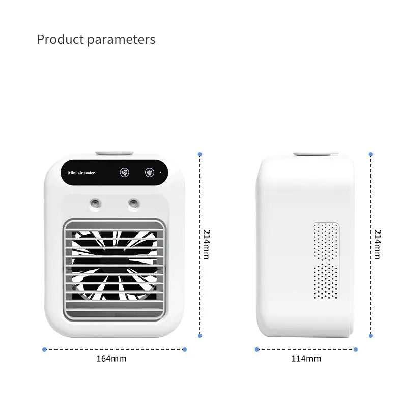 Compact 3-in-1 Air Cooling System – Mini AC, Humidifier for Car & Office