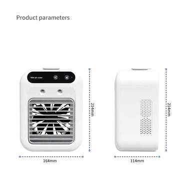 Compact 3-in-1 Air Cooling System – Mini AC, Humidifier for Car & Office